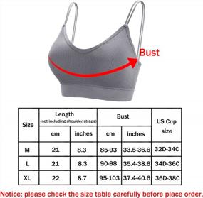 img 3 attached to BQTQ 5 Pcs V Neck Tube Top Bra Padded Camisole Bra For Women Seamless Bralettes