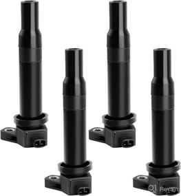 img 4 attached to High-Quality 4-Pack Ignition Coils for Hyundai Accent & Kia Rio Rio5 1.6L L4 - 2006-2011 Compatible Models