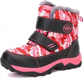 img 4 attached to Stay Warm And Safe With UBFEN Kids Snow Boots - Waterproof, Slip Resistant Winter Shoes For Boys And Girls (Toddler/Little Kid/Big Kid)