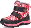 stay warm and safe with ubfen kids snow boots - waterproof, slip resistant winter shoes for boys and girls (toddler/little kid/big kid) logo