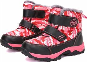 img 3 attached to Stay Warm And Safe With UBFEN Kids Snow Boots - Waterproof, Slip Resistant Winter Shoes For Boys And Girls (Toddler/Little Kid/Big Kid)