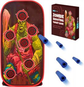 img 4 attached to Improve Your Aim With Skywin'S Zombie Shooting Targets - Score Holes And Compatible With Nerf Targets For Kids