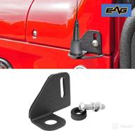 📻 eag 97-20 wrangler tj/jk/jl/20-21 gladiator jt driver side cb radio antenna mount bracket logo