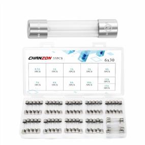 img 4 attached to Chanzon UL Listed Fast Blow Fuse Assortment Kit With 11 Values, 55 Pcs For 125V (250V) - 0.5A-15A (6.4Mmx30.3Mm)