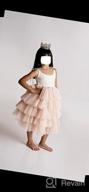 img 1 attached to Maxi Tulle Party Dress For Girls - Strap Lace Tiered Flower Girl Dresses review by Jose Ballard