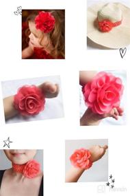 img 1 attached to KW Collection Headbands Chiffon Decoration Baby Care