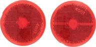 grote 40072-5 red 2.5-inch round stick-on reflector logo