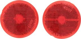 img 1 attached to Grote 40072-5 Red 2.5-inch Round Stick-On Reflector
