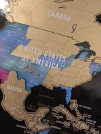 img 1 attached to XL Scratch Off Map Of The World With Flags - 36X24 Wall Art Poster For Travelers review by John Greene
