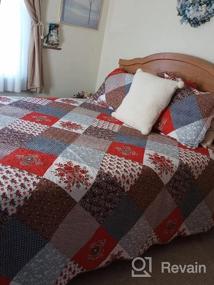 img 6 attached to Twin Size Travan Reversible Quilt Set With 2-Piece Soft Bedspread Coverlet And Sham Oversized Bedding