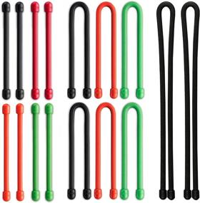 img 1 attached to Nite Ize Gear Tie - Pack of 16 Assorted Sizes: A Versatile Organizational Solution