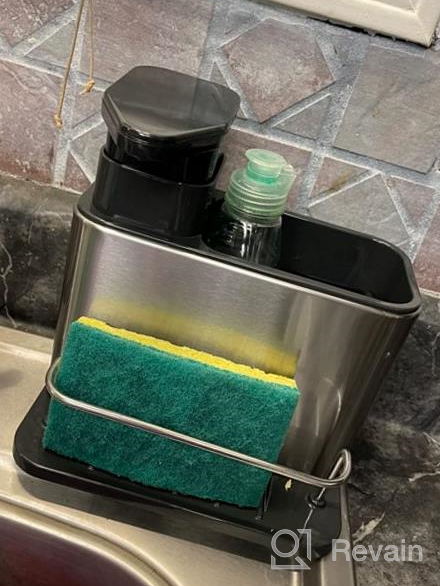 img 1 attached to Keep Your Kitchen And Bathroom Neat And Tidy With ODesign Stainless Steel Sink Caddy Dispenser - Ideal For Campers And RVs review by Smooth May