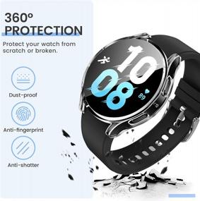 img 2 attached to 2 Pack Galaxy Watch 5 & 4 44Mm Screen Protector Case With All-Around Bumper Cover - Goton Accessories