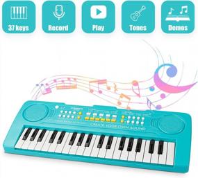 img 3 attached to Blue Kids Keyboard Piano By APerfectLife For Improved Keyword Rankings