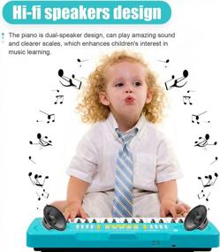 img 2 attached to Blue Kids Keyboard Piano By APerfectLife For Improved Keyword Rankings