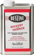 efficient rubber cement cleaner: bestine solvent and thinner for ink, adhesive, and parts - 32oz can logo
