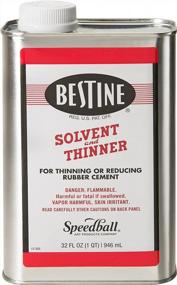 img 1 attached to Efficient Rubber Cement Cleaner: Bestine Solvent And Thinner For Ink, Adhesive, And Parts - 32Oz Can