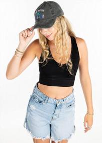 img 1 attached to Funky Junque Womens Baseball Cap: Perfect For Bachelorette Party, Girls Trip Night Out & As A Dad Hat