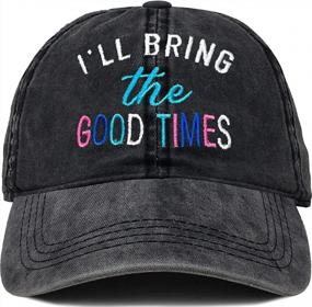 img 2 attached to Funky Junque Womens Baseball Cap: Perfect For Bachelorette Party, Girls Trip Night Out & As A Dad Hat