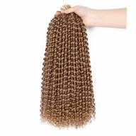 7 pack of 14 inch blonde passion twist crochet hair - water wave curly braiding hair extensions for women - short passion twists braiding hair in #27 shade by ubeleco logo