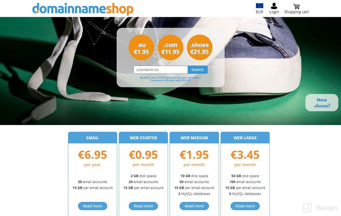 img 1 attached to Domainnameshop Domain Registration review by Reginald Pitt