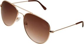 img 4 attached to GrinderPUNCH Aviator Sunglasses: Lightweight And Fashionable Frames For All Face Shapes With 100% UV Protection