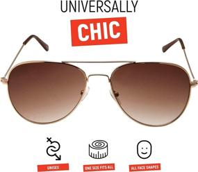 img 1 attached to Солнцезащитные очки-авиаторы GrinderPUNCH: легкая и модная оправа для всех форм лица со 100% защитой от ультрафиолета