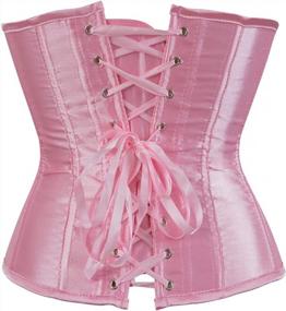 img 2 attached to Frawirshau Lace-Up Boned Underbust Waist Trainer Corset For Women - Style 9427
