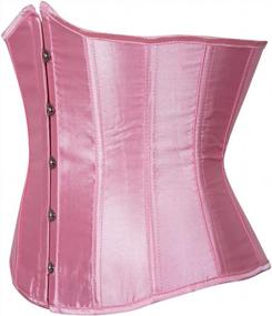 img 3 attached to Frawirshau Lace-Up Boned Underbust Waist Trainer Corset For Women - Style 9427