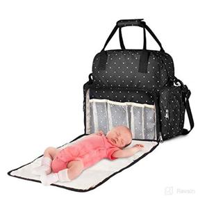 img 4 attached to Waterproof Diaper Bag Backpack with Changing Pad, Multifunctional Baby Bag 👶 for Mom & Dad - Includes Insulated Pockets and Maternity Travel Back Pack