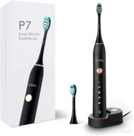 🖤 waterproof rechargeable electric toothbrush for adults (black) logo