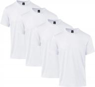 футболки gildan adult softstyle cvc с коротким рукавом, 4 упаковки, стиль g67000, для удобной носки логотип