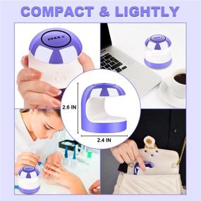 img 2 attached to INFILILA Mini UV Лампа для ногтей с двумя таймерами и 5 двойными световыми бусинами для дома DIY Nail Art
