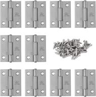 upgrade your furniture with adiyer's 10pc 1.5-inch folding butt hinges in durable 304 stainless steel - perfect for wooden boxes, jewelry and crafts logo