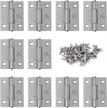 upgrade your furniture with adiyer's 10pc 1.5-inch folding butt hinges in durable 304 stainless steel - perfect for wooden boxes, jewelry and crafts logo