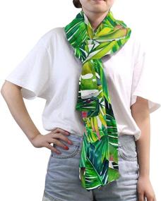 img 2 attached to XMCL Periodic Element Scarves Lightweight Women's Accessories via Scarves & Wraps