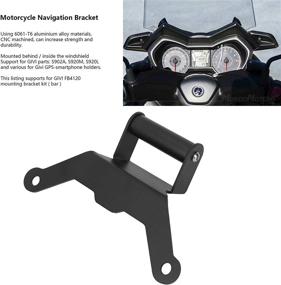 img 2 attached to 🛵 Premium Aluminum Alloy Motorcycle GPS Navigation Bracket for YAMAHA XMAX 300/500 2018‑2021 - Ultimate Replacement