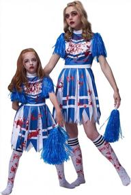 img 4 attached to IKALI Halloween Costume Collection: Scary Zombie, Cheerleader, Prisoner, Nurse & More!