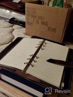 img 1 attached to A6 Refillable Leather Journal: Vintage Handmade Writing Notebook For Men & Women - Brown review by John Shorter