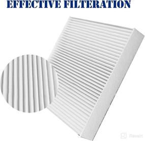 img 3 attached to 🔄 Premium 2-Pack White FD709 Cabin Air Filter Set for Accent/Genesis Coupe/Veloster/Tucson, Sportage/Forte/Rio/Rondo – Replaces CF10709/087902E200