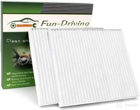 img 4 attached to 🔄 Premium 2-Pack White FD709 Cabin Air Filter Set for Accent/Genesis Coupe/Veloster/Tucson, Sportage/Forte/Rio/Rondo – Replaces CF10709/087902E200