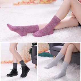 img 3 attached to Stay Cozy And Comfortable With MQELONG Women'S 5-Pair Soft And Warm Winter Socks