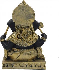 img 1 attached to DharmaObjects Статуя Ганеша Ганеши (золото, 6,5 дюйма)