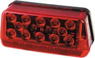 🚦 fulton wesbar 281594 red waterproof led wrap-around tail light for over 80" wide trailer - right/curbside (one size) logo