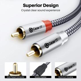 img 2 attached to GearIT 50FT RCA Audio Cable For Your Home Theater And Hi-Fi System Needs