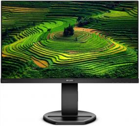 img 4 attached to Philips 241B8QJEB DisplayPort Ergonomic Frameless Monitor, 23.8", 1920X1080P, 60Hz, LED, Wall Mountable