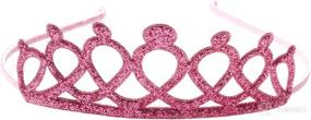 img 2 attached to 👑 Girls' Kate Glitter Crown Headband by Anna Belen