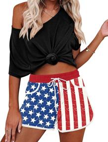 img 2 attached to Stylish Women's Drawstring Boardshorts with Elastic Waistband at Swimsuits & Cover Ups