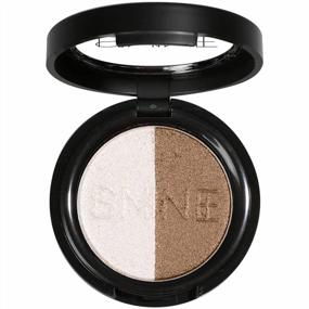 img 4 attached to IS'MINE Single Duo Shimmer Brown Eyeshadow, Dual Color, Longwear, White Eye Makeup For Day & Night