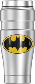 img 3 attached to Stainless King Batman Logo Travel Tumbler, 16Oz Capacity, Double-Walled Vacuum Insulated Stainless Steel Design
